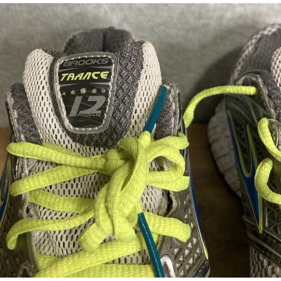 Brooks Trail Shoe Sz 9 Trance 12 Gray Blue White Neon Running Walking Outdoor main image 5